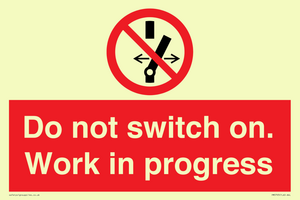 Do not switch on. Work in progress